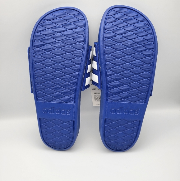NEW Y6 | W7 Adidas Adjustable Comfort Slides Blue - Picture 7 of 10